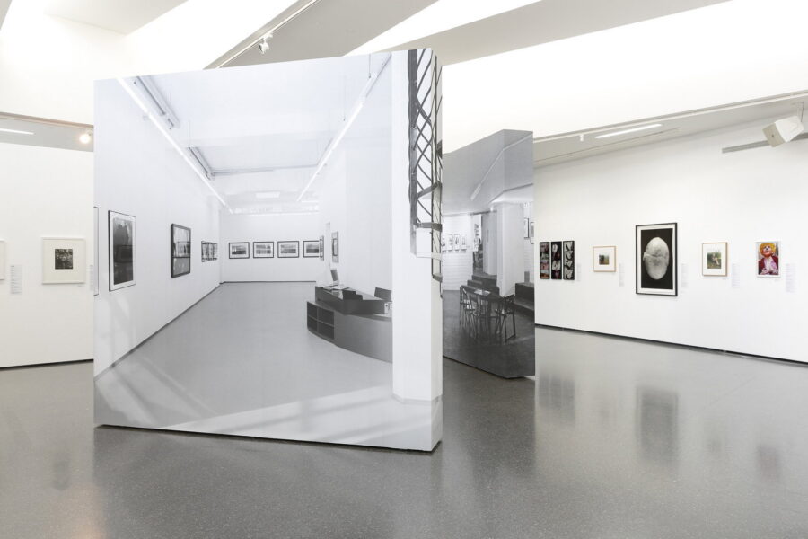 Installationsansicht, »40 Jahre FOTOHOF: Bilder, Dokumente, Artefakte«, 2021