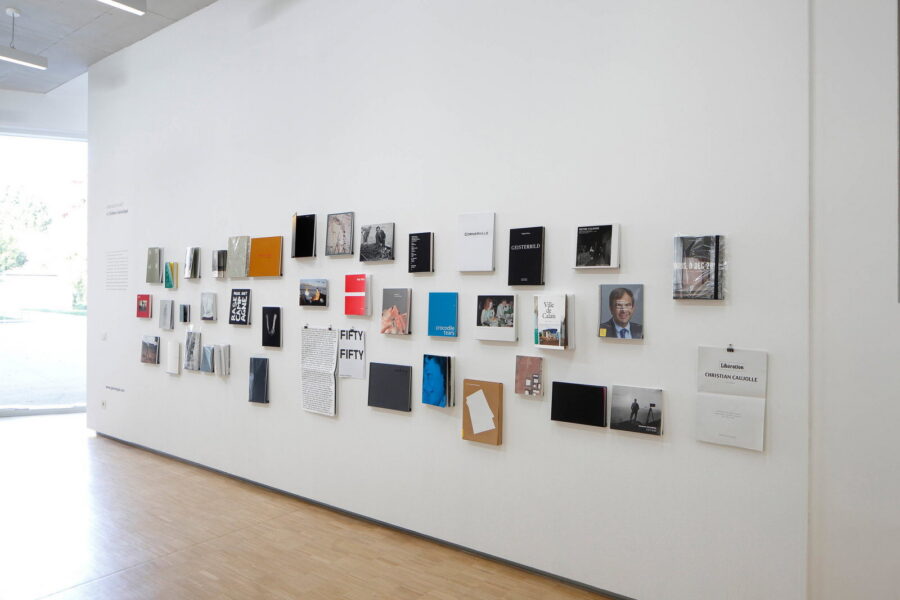 Installationsansicht, Verlage zu Gast – GwinZegal, 2021, © Rainer Iglar