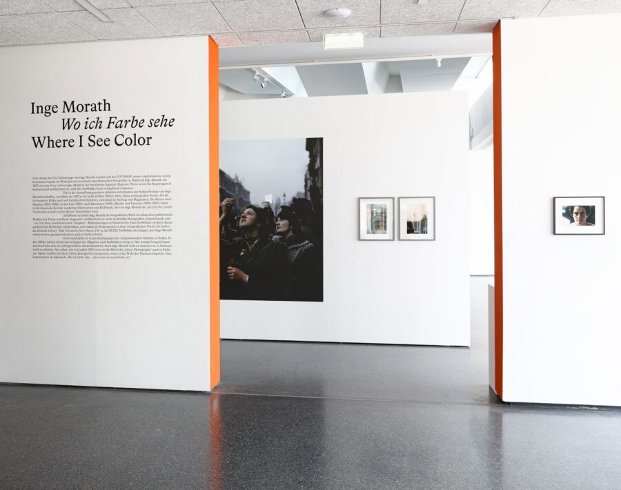 Installationsansicht, Inge Morath, »Wo ich Farbe sehe«, 2023